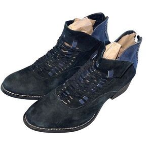 Rebels Womens Cori Suede Leather‎ Bootie Boots Black Size 7.5